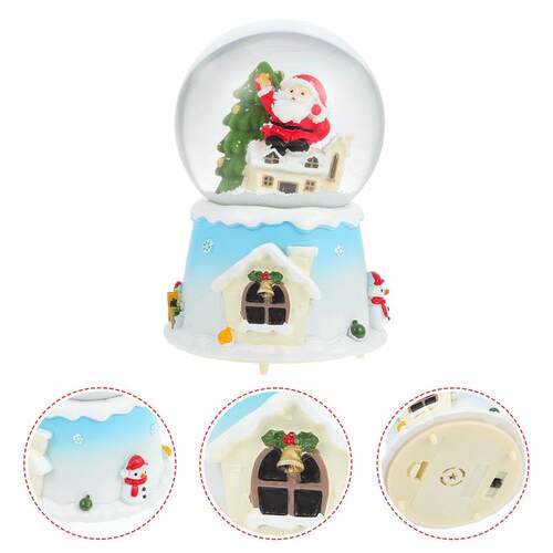 Crystal Ball Music Box Desktop Adornment Xmas The Gift Chris