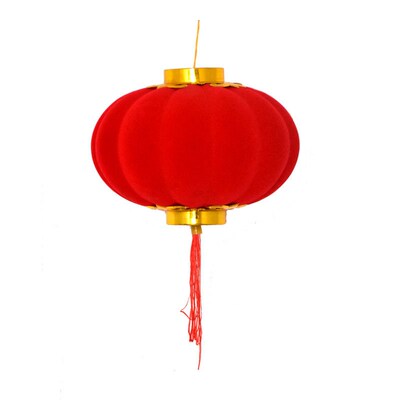 Flocking Small Lantern String Hanging Bonsai Spring Festival