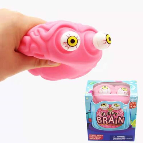 Anti Stress Flippy Brain Squishy Eye Popping Squeeze Fidget