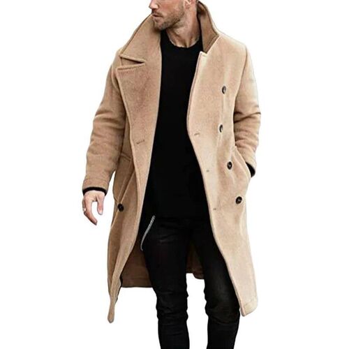 Men Woolen Coat Woolen Windbreaker Social Coat Man Luxury Hi