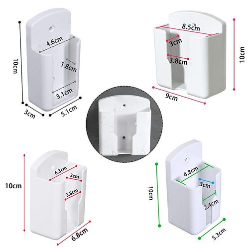 1pcs Air Conditioner Remote Holder Universal White Wall Moun