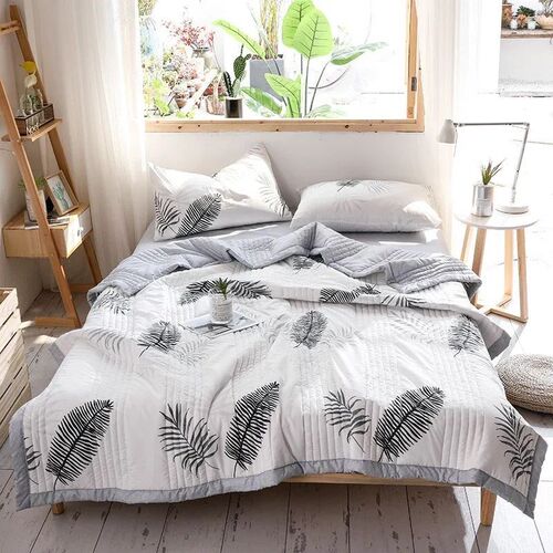 Duvet for Summer Double Bed Linen Quilted Bedspread 150X200