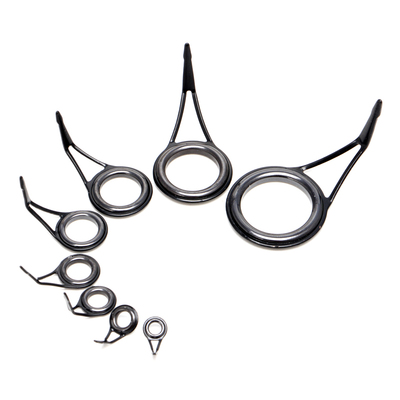 8pcs 8 Size Fishing Rod Guide Tip Top Ring Circle Pole Repai