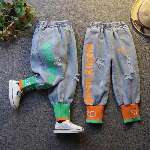 spring autumn Boys Jeans Baby Clothes Classic Pants Children