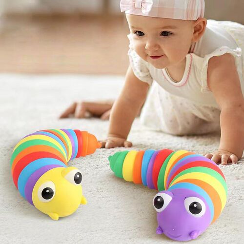 Colorful Slug Snail Kawaii Transform Caterpillar Fidget Toys