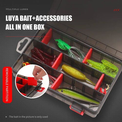 Multi Function Fishing Bait Box Waterproof Fishing Box Compa