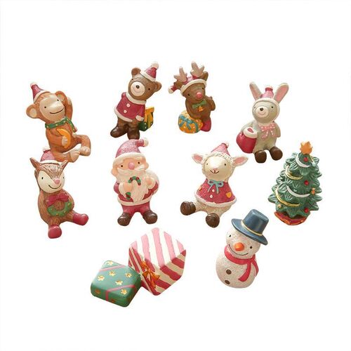 Christmas gifts cute animals Santa Claus decorations圣诞摆件