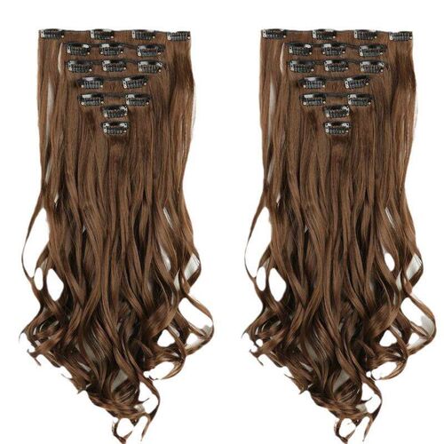 Clip in Hair Extensions Blonde Highlights Extensions