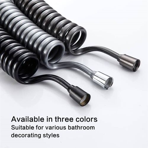 New 1.5/2/3/5M Spring Flexible Retractable Hose For Shower H