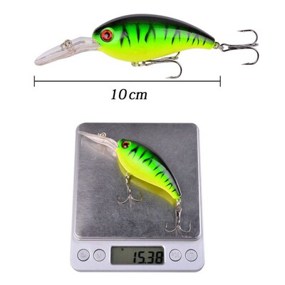 10cm 14g Crank Fishing Lure Crankbait Swim Bait Isca Artific