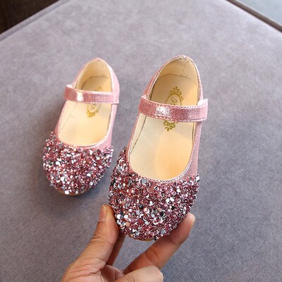 2023 Spring New Children Shoes Girls Princess Shoes Glitter