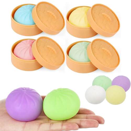 Colorful Glitter Dumpling Glitter Dumpling Squishy with Box