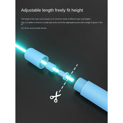 Glowing Skipping Rope for Kids Adjustable LED Night Glow Jum