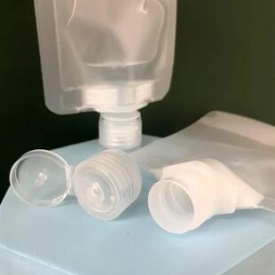 5pcs Pack Travel Pouches for Toiletries, Plastic Refillable