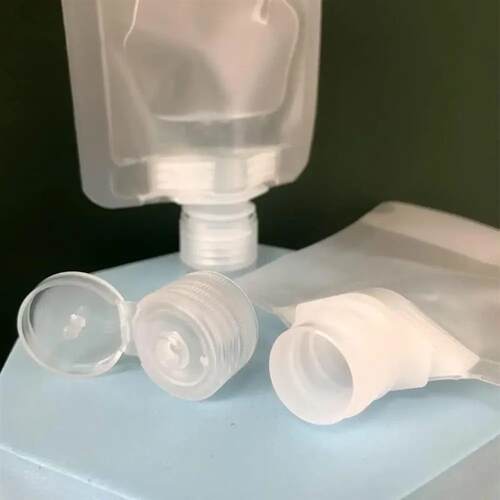5pcs Pack Travel Pouches for Toiletries, Plastic Refillable