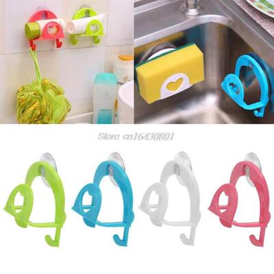 sink sponge suction rack holder hooks soap dishes st