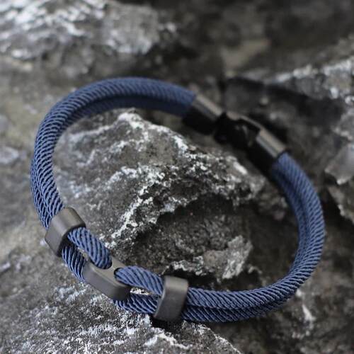 New Fashion Lucky Red Rope Braclet Homme 4mm Black Handmade