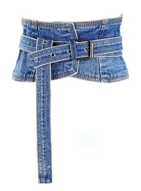 Denim color shapewear women Gothic steamppunk waist cinchr B