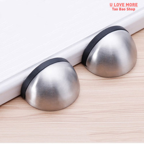 Stainless Steel Rubber Magnetic Door Stopper Non Punching St