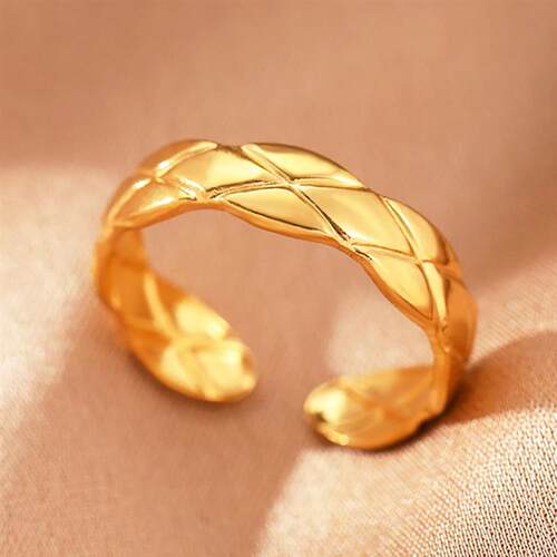 Stainless Steel Rings Exquisite Heart Adjustable Open Hollow