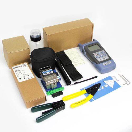 FTTH Fiber Optic Tool Kit 12pcs/set FC-6S Fiber Cleaver -70~