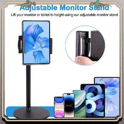 Adjustable Monitor Stand Portable Tablet Holder Up To 25Cm