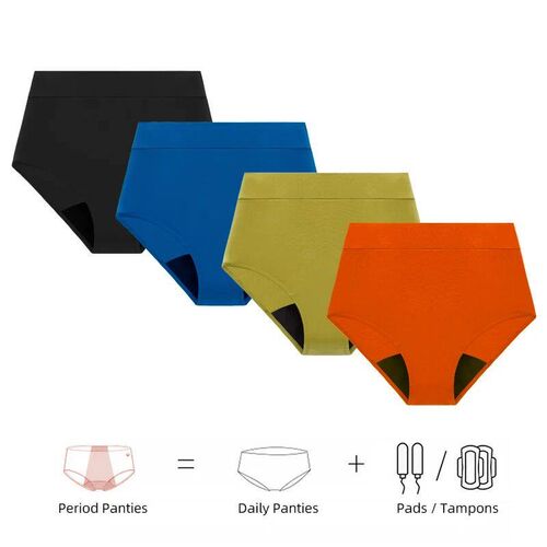 Menstrual Swimwear 4-Layer Leak Proof Period Panties High Wa