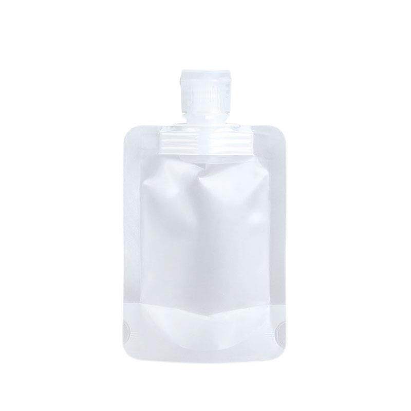 Travel-sized cosmetic pouches, including lotion, body wash, - 实物图