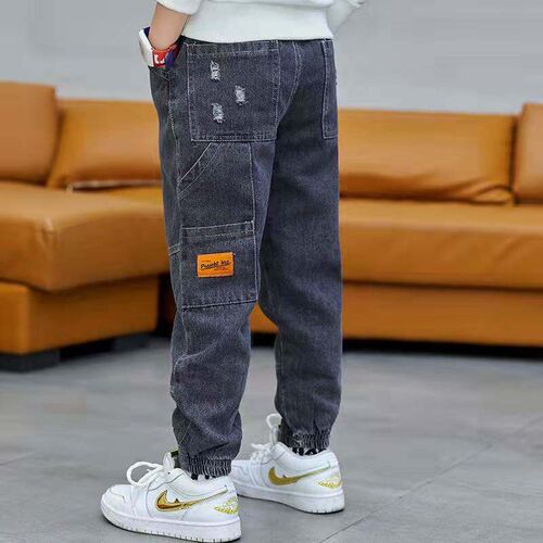 Boys Jeans Children Spring Autumn Korea Style Concise Ankle-