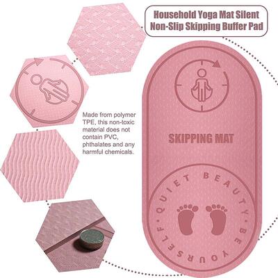 8mm Thicken Rope Skipping Mute Mat Home Jump Rope Yoga Shock