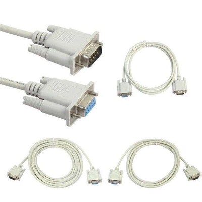 Serial RS232 9-Pin Male to Female DB9 9-Pin Converter