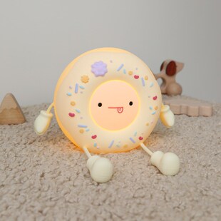 Donut Night Lamp 甜甜圈小夜灯 拍打感应 延时关灯 手机支架