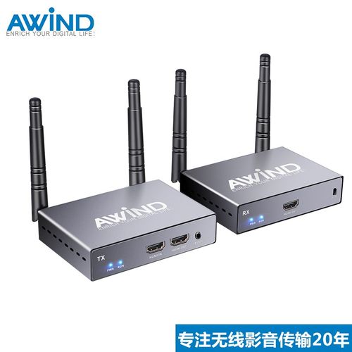 奇机无线hdmi传输器高清音视频投屏器USB电脑K传输延长接收器