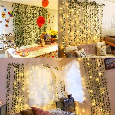 LED light strip Artificial vines Ivy Party Decoration lights