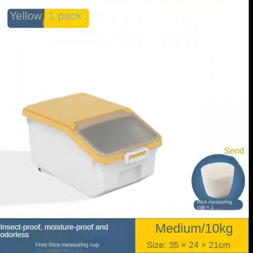 10KG Rice Storage Box Rice Dispenser Rice Container Grain