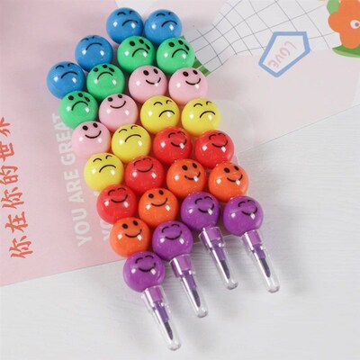 Cute Lollipop Snowman Bear Building Block Crayon Painting Pe