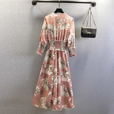 Womens Dress with Waistline and Half Sleeve Dress New in Sp
