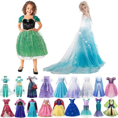 Princess Dress 2022 Girl Mirabel Isabela Elsa Anna Dress Cos