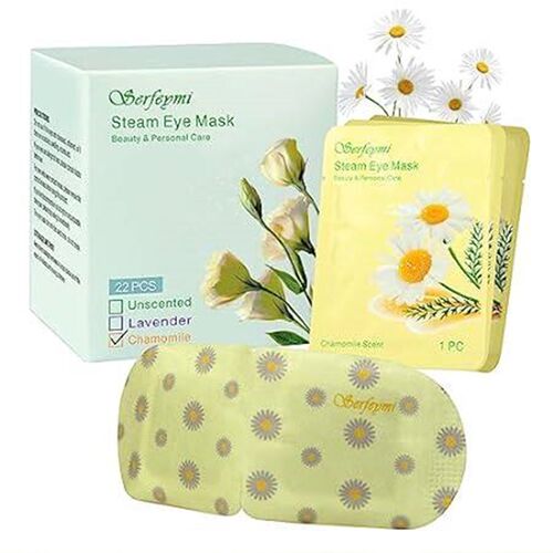 Serfeymi 22 Packs Steam Eye Mask, Warming Eye Mask Promot