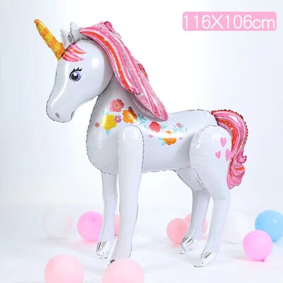 3D Horse Balloon Birthday Gift Decoration Assemble Large Thr