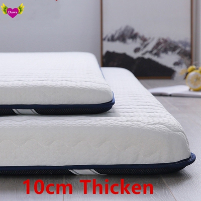 10cm thicken memory foam bed mattress sponge folding pad床垫