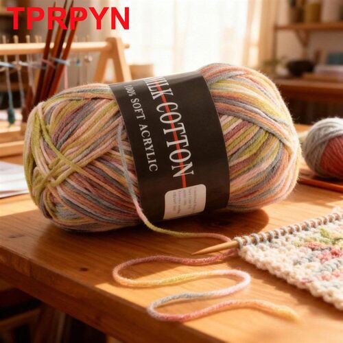 1Pc 50g Milk Cotton Knitting Yarn Crochet Yarn Hand Knitted