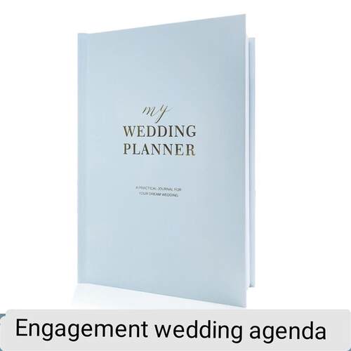 Wedding engagement memorial gift book to do agenda planner