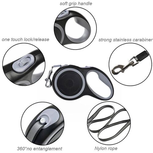 5m 8m 50kg Dog Leash Retractable Roulette Collar for Small B