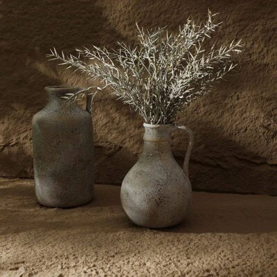 Room decoration Ceramic Vase Vintage Handmade Flower Arrange