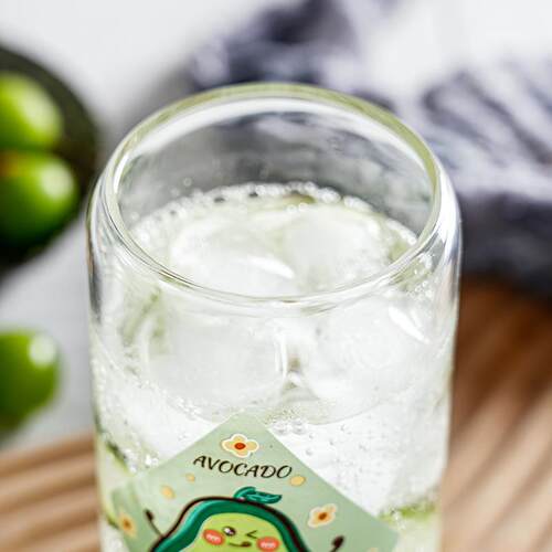 Glass straw Portable cup Coke drinking cup