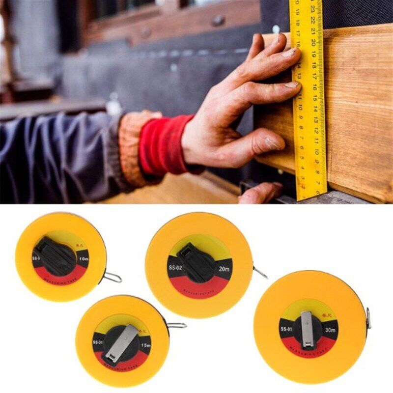Fiber Measuring Tape 10/15/20/30m Hand-held Disc Flexible Ru