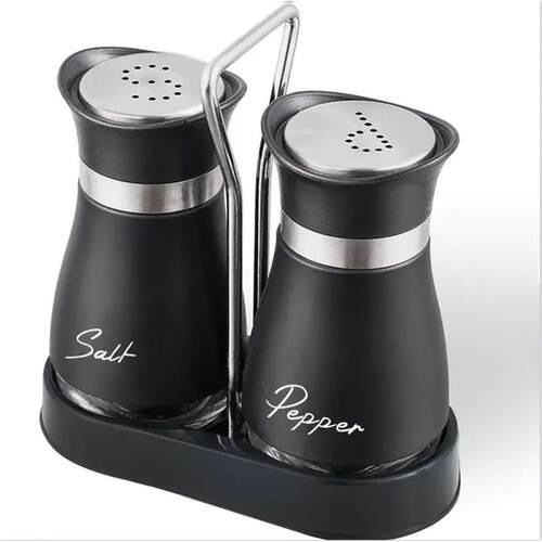 Kitchen Glass Spice Bottle Adjustable Refillable Salt and Pe