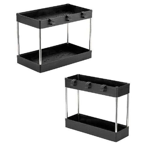 Bathroom Organizer Under Sink, 2 Pack Bathroom Tray for