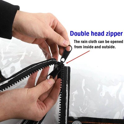 Customize Clear Zipper Tarpaulin Outdoor Pergola Waterproof